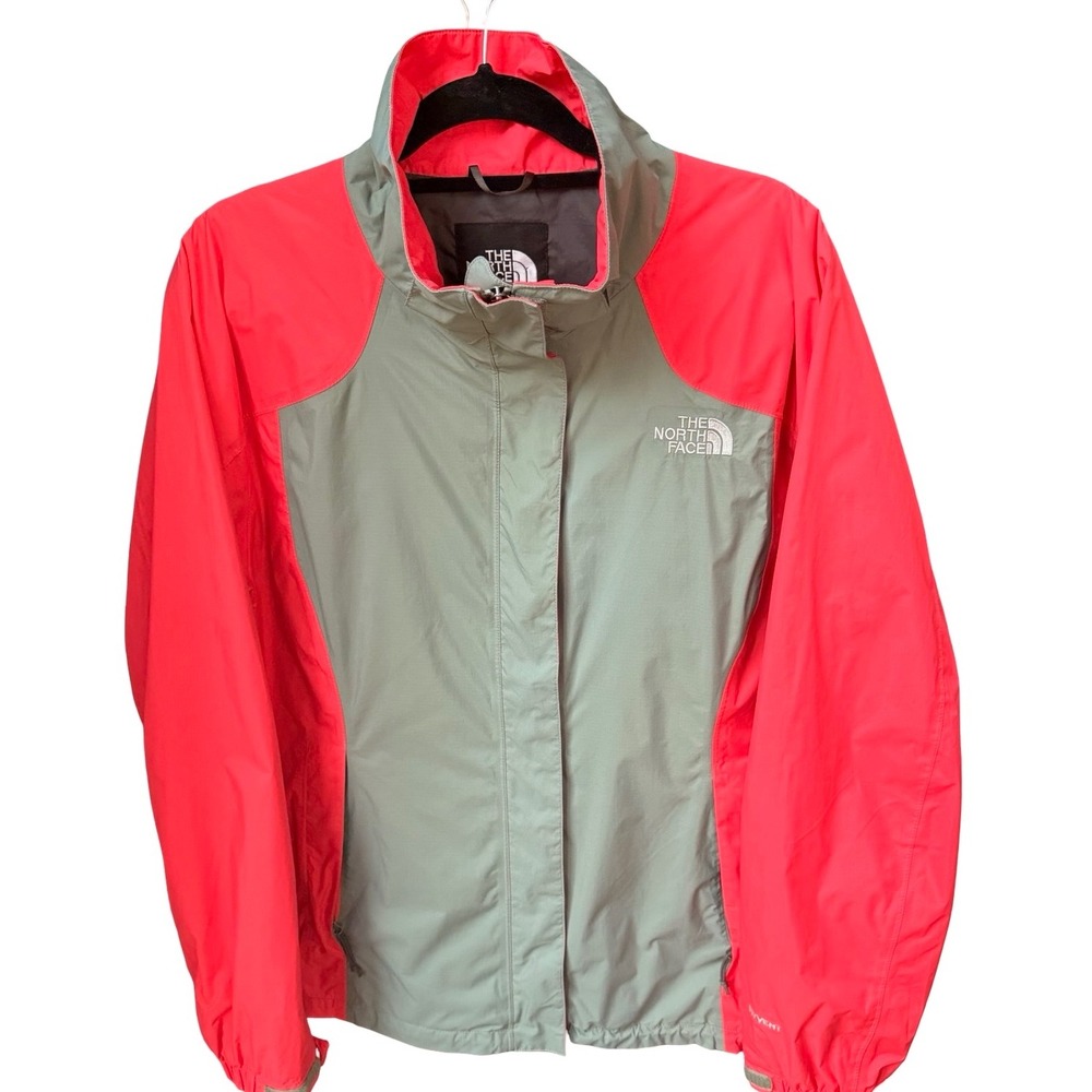 The North Face Women's Two-Tone Green & Red Ski Jacket